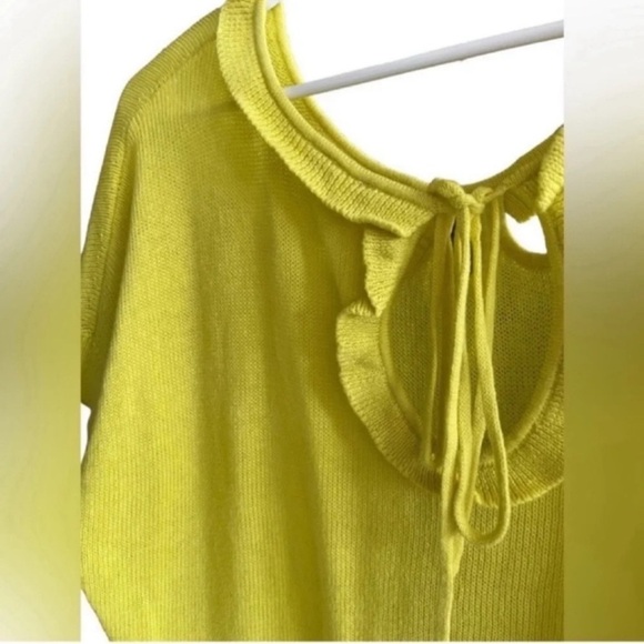 MOTH Anthropologie Lime Tee Sweater Size M - Picture 4 of 13